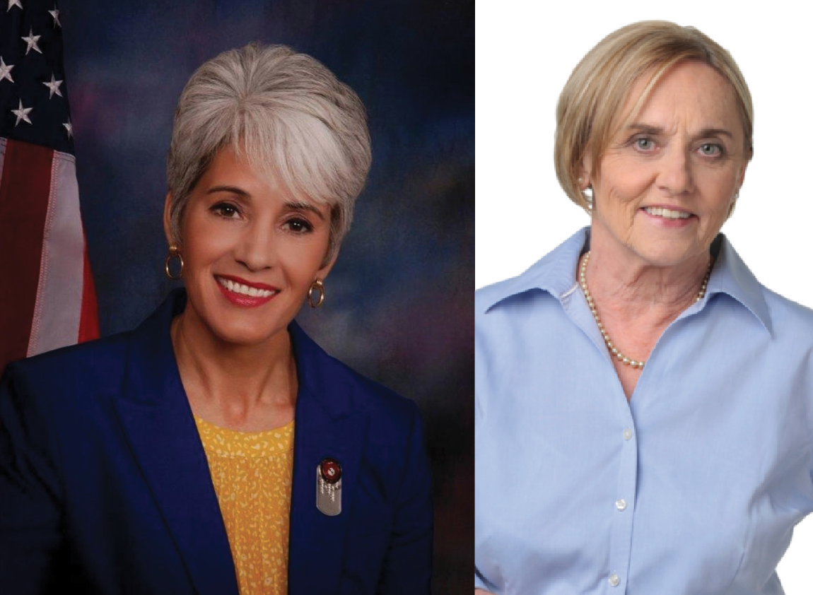 Gabby Saucedo Mercer and Sharon Bronson
